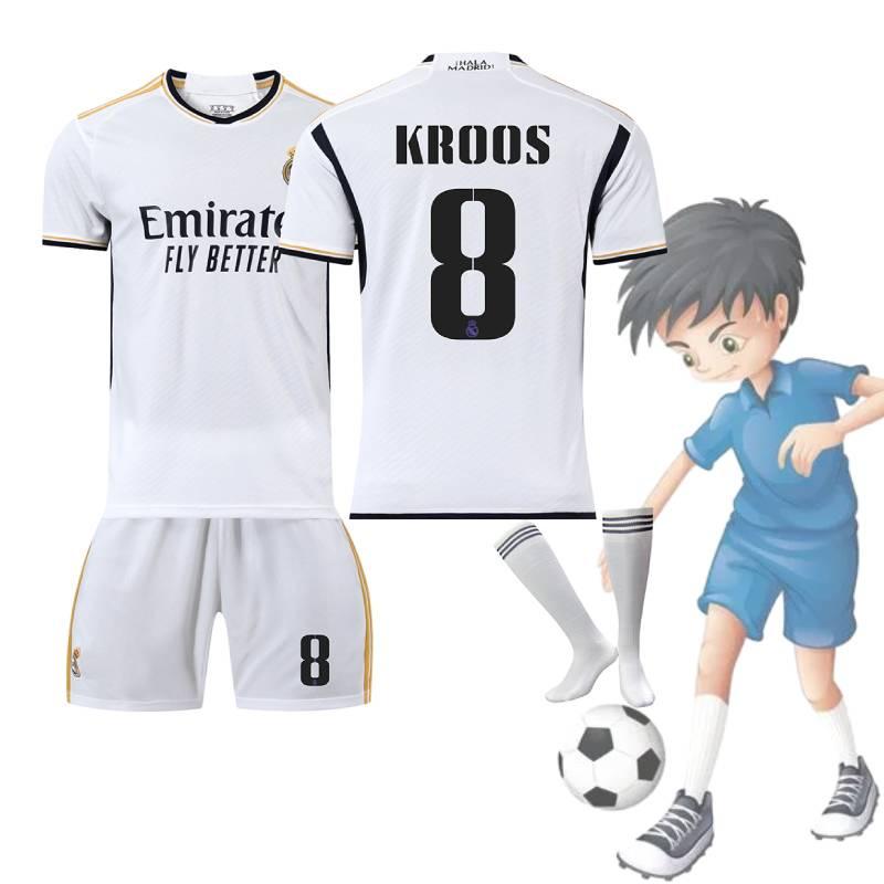 2324 Real Madrid Football Shirt With Vinicius Junior Modric And Benzema Polyester Fiber Material