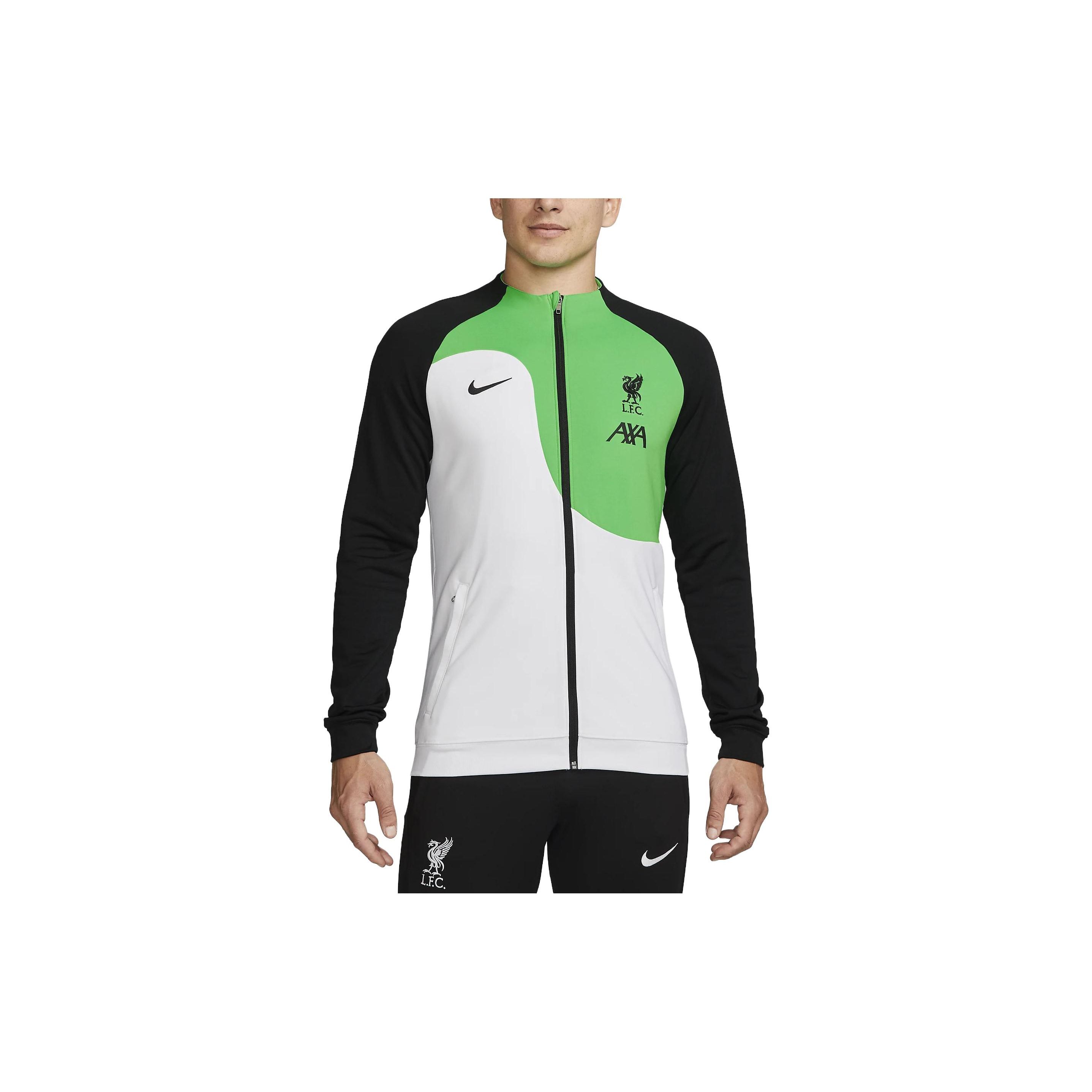 

Nike Liverpool FC Academy Pro Логотип Вышитая Удобная Куртка на Молнии Мужская куртки Зеленый DV5050-100 S