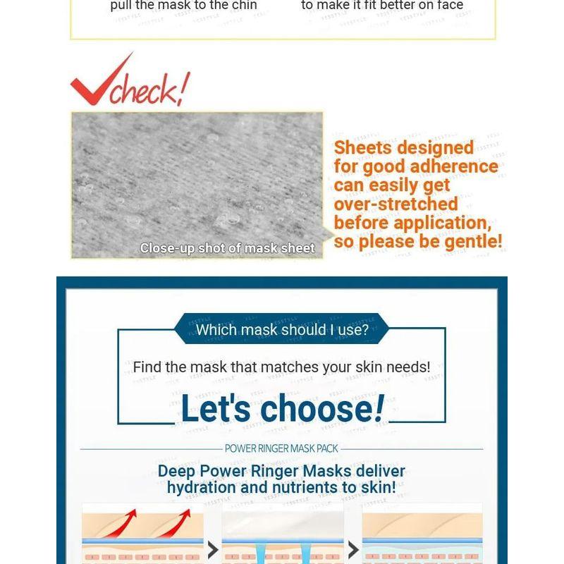 Elizavecca - Deep Power Ringer Mask Pack Bundle Set - 10 Types