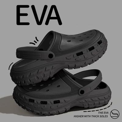 Herrplattformssandaler Sommar Tjock Sula Träskor Med Rem Man Bekväma Klumpiga Tofflor EVA Strandskor Utomhus Sandaler Trend