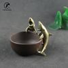 Sea Animal Shark Figurines Miniatures Retro Brass Office Desktop Crafts Ornament Gifts Home Decorations Living Room Accessories