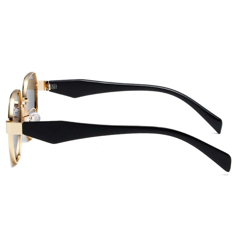 Metal Retro UV400 Sunglasses for Women Fashion Polygonal Frame Outdoor Sunglasses Men Luxury Design Travel Sports Goggle Shades