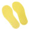 2Pair Foot Shaped Floor Markers PVC Non Slip Educational Footprint Markers for Preschool Classroom Kindergarten Yellow