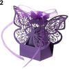 20Pcs Elegant Cutout Butterfly Candy Boxes with Ribbons for Birthday Wedding