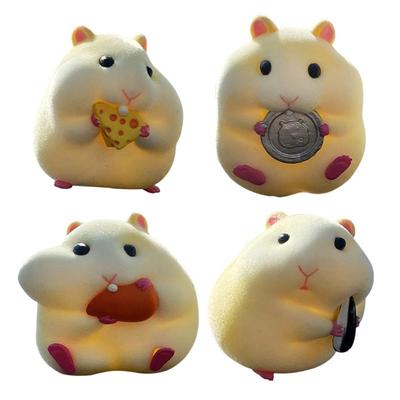 Figurine Statues Auto Dashboard Model Car Oranments Hamster Model Toy Hamster Action Figure