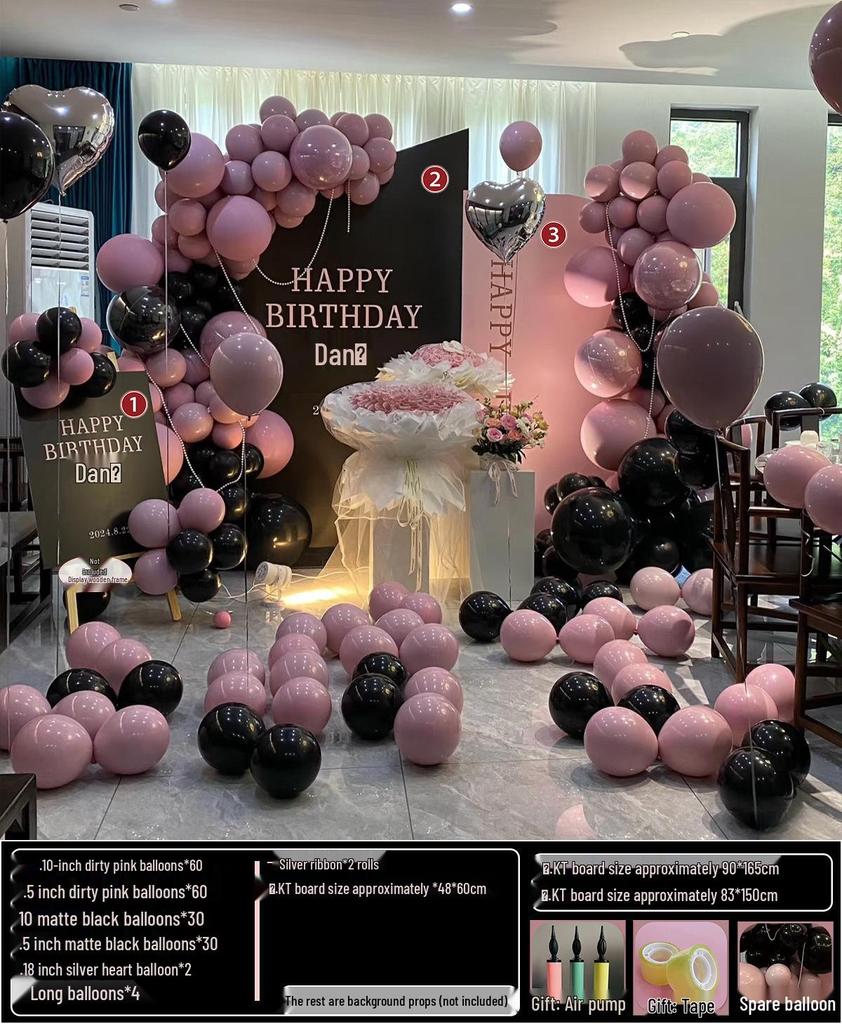 18th Birthday Party Decoration Set: Balloon Background Wall for Boys or Girls