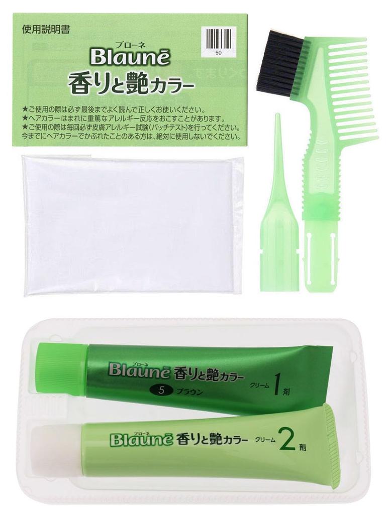 Blaune Fragrance and Gloss Color Cream 5 Brown 1 Piece (x 1)