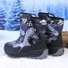 TUINANLE Boys' Winter Snow Boots, Non-Slip, Extra Warm, Medium To Large Sizes, Outdoor Hiking Footwear Children