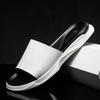 New Men Shoes Genuine Leather Slippers Summer Casual Slides Street Cool Beach Shoes