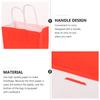 25 Pcs Red Kraft Paper Bag Christmas Bags Gift Festival Chic Package Storage Pouches Holders Candy Packing