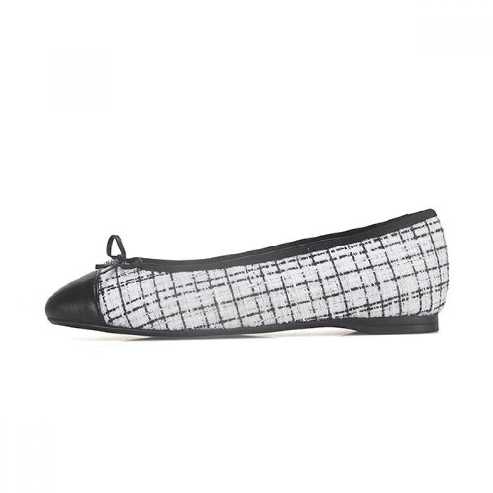 BARBARA Lambskin Color Block 1cm Flat Bbf506wt