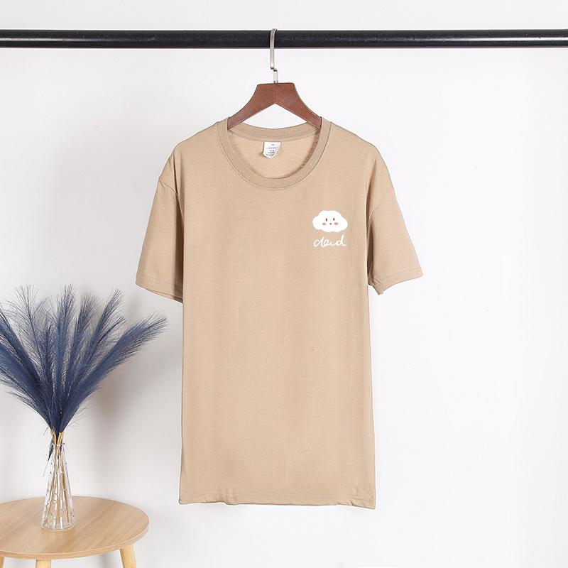 TWINFLAMES Women Summer T-Shirt Short Sleeve Cotton Casual Woman Clothes Spring/Autumn O-Neck Female Tees