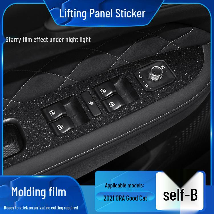 Starry Sky Film for ORA Black/Good Cat Interior Frosted Wrap Sticker Replacement