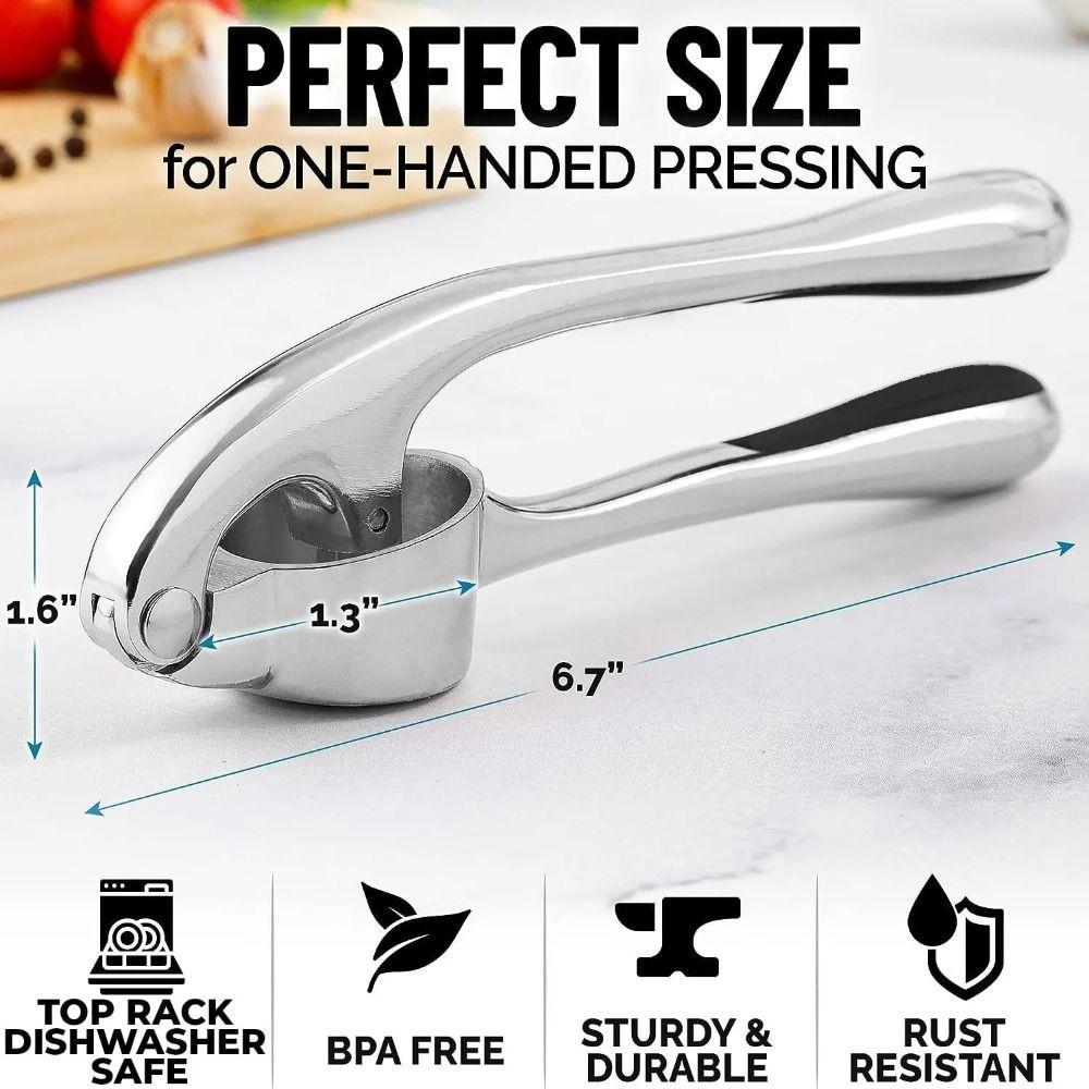 Ergonomic Handle Kitchen Garlic Press Manual Garlic Mincer Tool  Kitchen Accessories