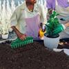 12-Hole Soil Digger Garden Dibber Seeds Spacing Tool Garden Tool for Easy Planting Seeds Raised Bed Planter Box Use