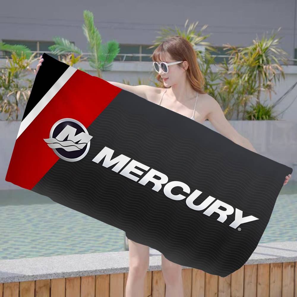 M-Mercury Racing Microfiber Blanket Quick Drying Beach Towels Oversized Printing Super Absorbent Pool Towel Blanket