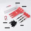 CyeeLife Darts Plastic Tips Professional Soft Tip Darts Set 18g with Suitcase and 30 Extra Dart Tips for Electronic Dartboard - (Black) (Red)