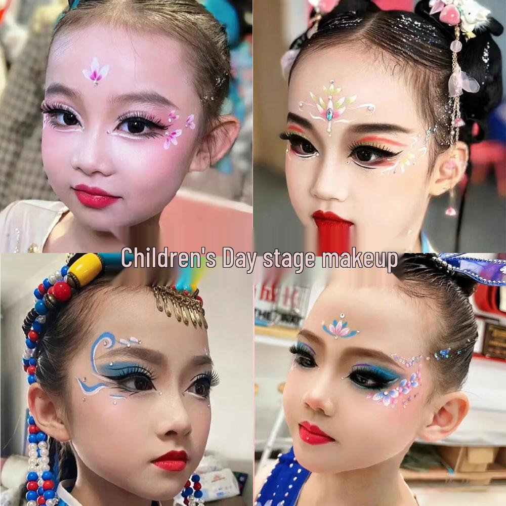 Children's Natural False Eyelashes for Stage Makeup and Latin Dance