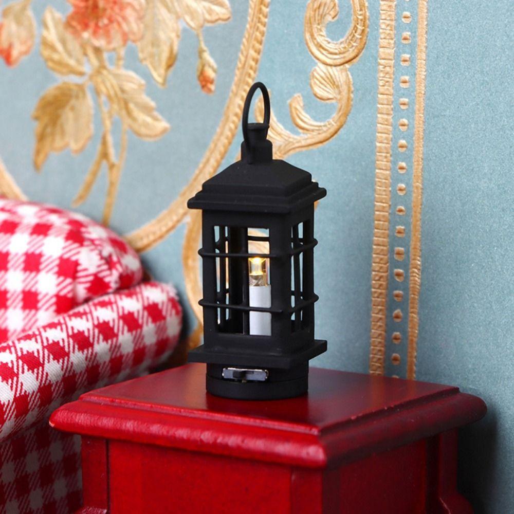 10 Styles Miniature LED Golden Light Mini Ceiling Lamp Chandelier Doll House Accessories