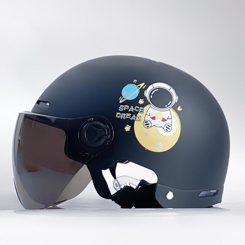 Helmet Electric Car Men and Women Sun Protection Four Seasons Universal Electric Car Bamboo Dragonfly Half Helmet Summer Hood