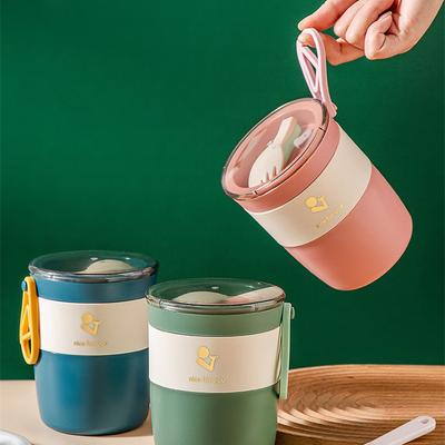 PP/304 Stainless Steel Lunch Box Vacuum Insulated Food Container Portable Lunch Sealed Thermos Cup Breakfast Cup Soup Bowl