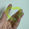 Ins Cute Acrylic Heart Keychain Multifunctional Carabiner Bag Decorative Pendant Key Ring Hanging