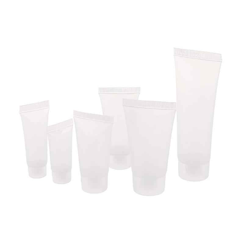 5 Pezzi Tubetto Vuoto per Rossetto Balsamo Labbra Tubetto Morbido Trucco Squeeze Plastica Trasparente Contenitore per Lucidalabbra Flaconi Ricaricabili 10Ml 15Ml 30/50M