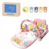 3-in-1 Interaktive Lernmatte mit Klavier und Rasseln für Babys