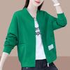 Felpa da donna casual e confortevole taglia forte, moda autunnale, cardigan ampio e slim