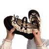 Black Retro Thick-soled Heightening Small Leather Shoes Women's Spring Bow Mary Jane Single Shoes