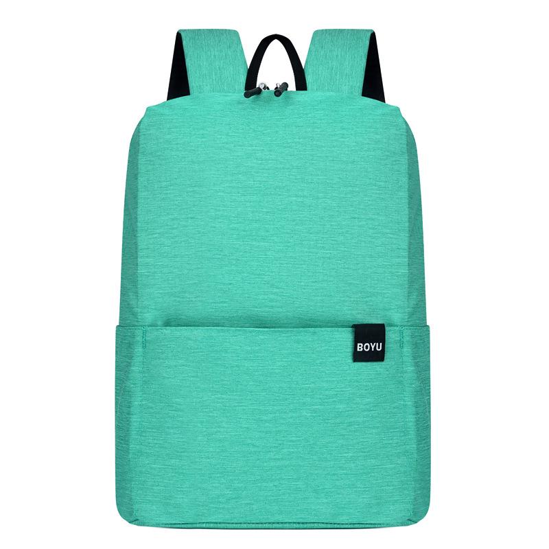 Cross-Border Weiya Lu Multi-Function Colorful Backpack: Student Schoolbag, Business Laptop Bag, Solid Color Casual Backpack.
