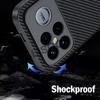 For POCO F8 Ultra / POCO F8 Pro F7 F6 F5 Pro Case Cover Fashion Fiber Texture PU-Leather & Plastic Protection Back Capa Funda