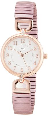 Fieldwork Women's Analog Bellows Watch with Metal Band, Pink Gold, YM068-2