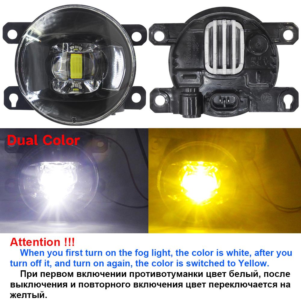 2 X Car Front LED Fog Light Accessories 30W H11 Lens Fog Lamp For Peugeot 308 2013 2014 2015 2016 2017 2018
