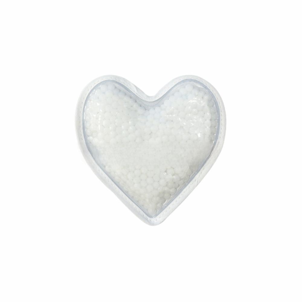 Gel Heart Shaped Ice Pack Reusable Cold Heart Compress Pack Portable Reusable Gel Pack Feet Use белый