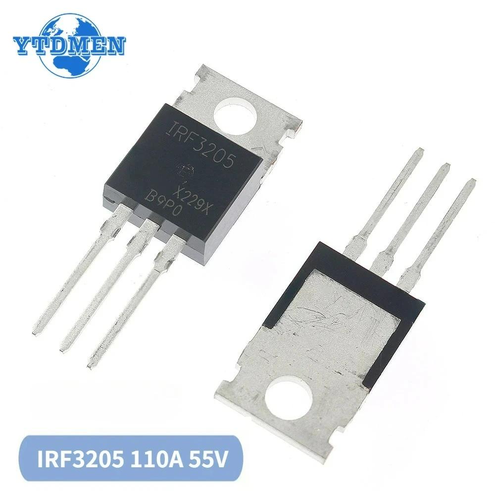 

10 ШТ. Транзистор IRF3205PBF IRF3205 Mosfet 55В 110А TO-220 ІС Набір польових транзисторів чорний
