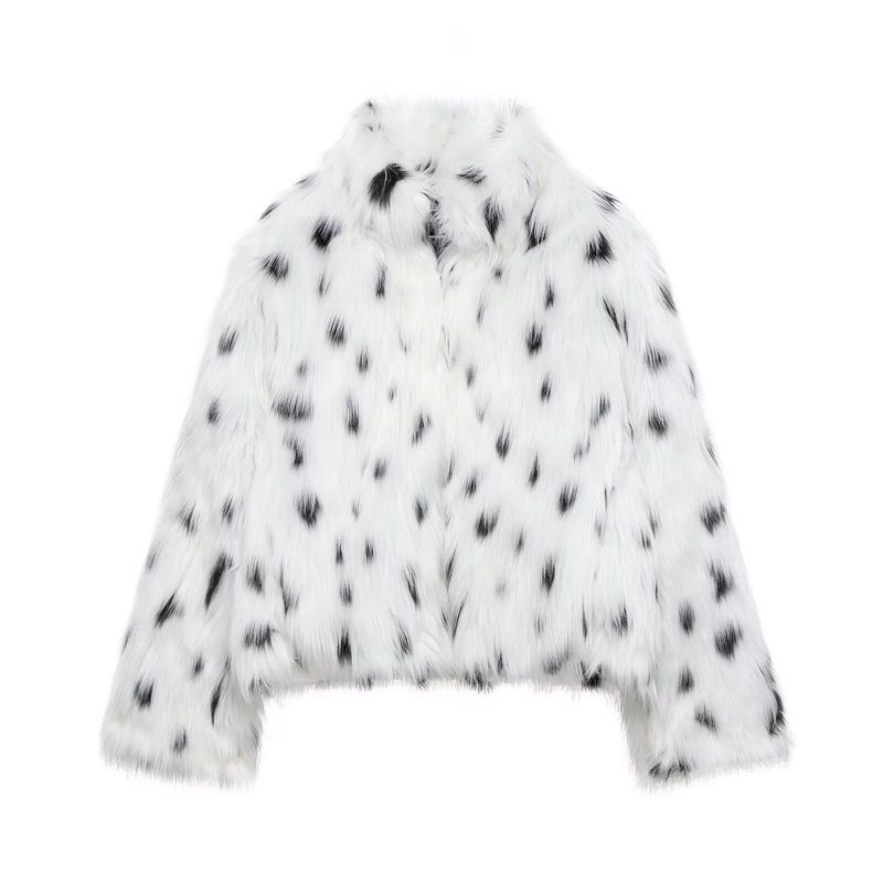 

Kaslead Новое поступление Женская одежда Модный стиль Стильный Простой и Универсальный Искусственный мех Эффект Верхняя одежда 4360241 White L