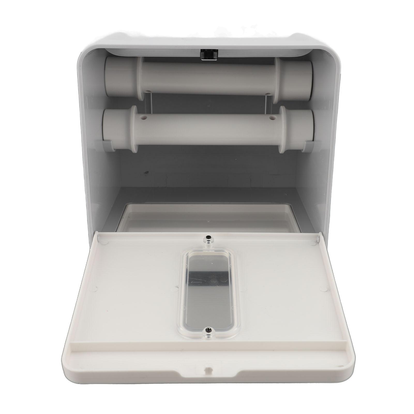 Automatic Paper Towel Dispenser Touchless Wall Mount Smart Electric Roll Paper Towel Dispenser with Night Light for Bathroom Hotel
