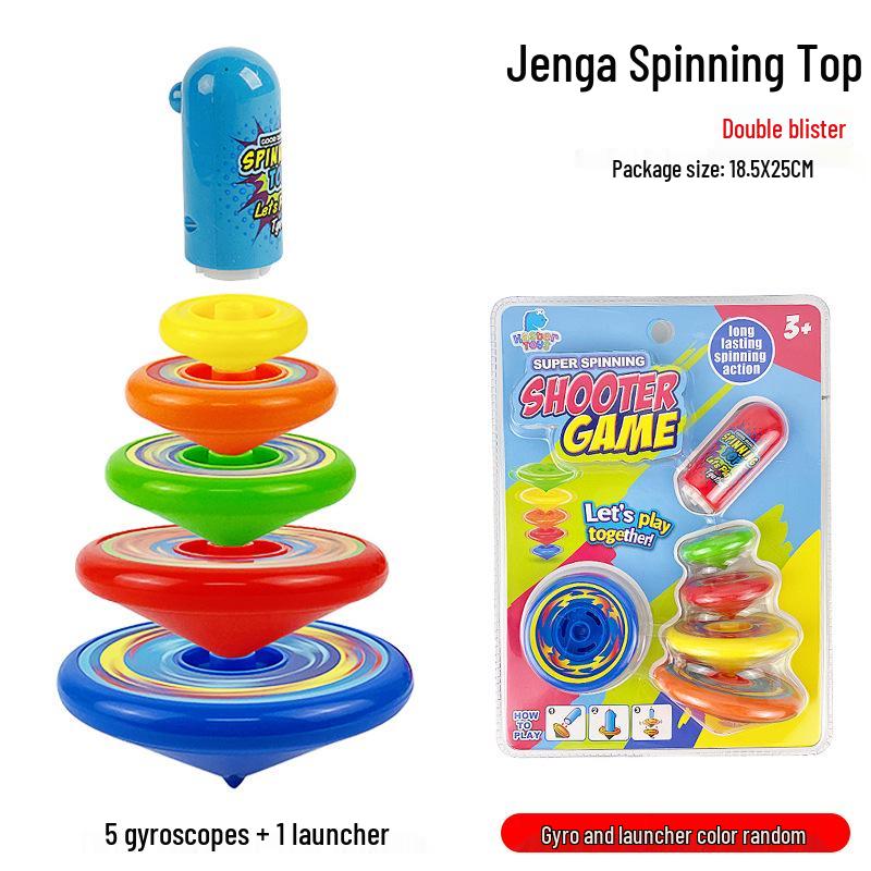 Colorful Multi-Layer Spinning Stacking Game Toy Tower