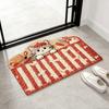 Cartoon Animal Welcome Doormat Cute Cat Dog Bear Entrance Rug Non-Slip Absorbent Floor Mat for Bathroom Bedroom Kitchen Doorway