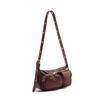 Fashi Pu Leather Women's Shoulder Bag Small Double Pocket Design Ladies Underarm Bags Y2k Vintage Female Handbags Clutch Purse