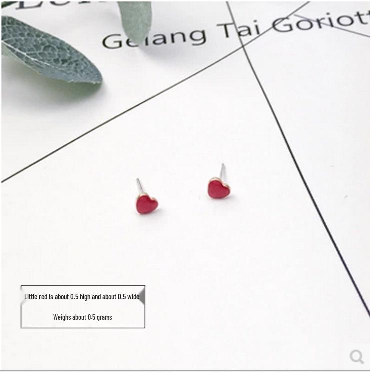 2023 Cute Red Heart S925 Silver Necklace for Women