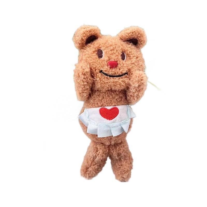 Brown Lovable Butterbera Bear Plush Toy Extra Soft With Convenient Keychain