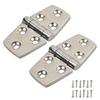 2Pcs Long Lasting Cast 316 Stainless Steel Hinges For Boat Hatches And Cabin Doors 76mm X 38mm