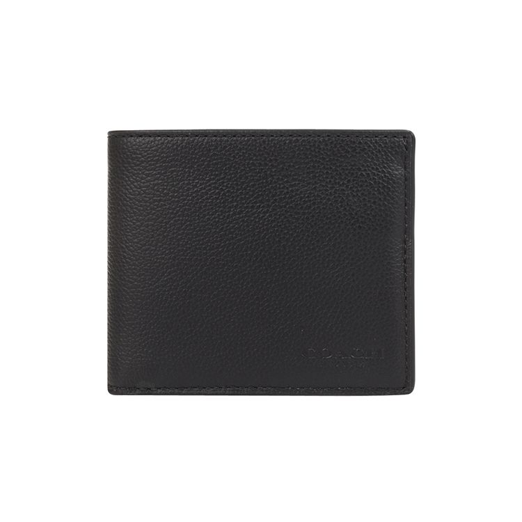 

Coach Billfold Wallet 10 Classic Short Compact Multi-Card Slot Soft Leather Wallet Men Wallets Black 67630-QBBK Basic Set (Bag+Dust Bag)