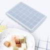 28Grids DIY Silicone Ice Tray Freeze Pudding Mold Chocolate Mould Baking with Lid Blue