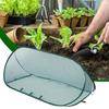 Foldable Plant Protection Netting Pop-Up Netting Garden Row Covers with 6Pcs Ground Stakes Mesh Plant Cage for Yard Flower Beds