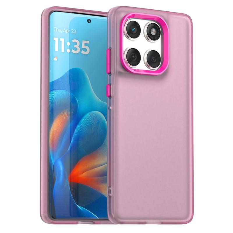 Anti-Drop Candy Color Case For Motorola Edge 60 Matte PC Transparent Back Case Moto Edge 60 Fusion Cover For Moto Edge 60 Case