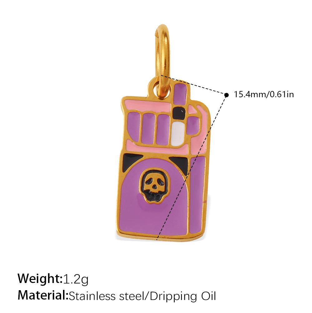 ins wind cute dripping drink shape pendant female personality small jewelry accessories