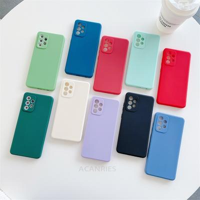 A 52 32 72 33 53 73 Liquid Silicone Case For Samsung Galaxy A32 A52 A72 A13 A23 A33 A53 A73 4g 5g A51 A71 Matte Soft Cover A52s